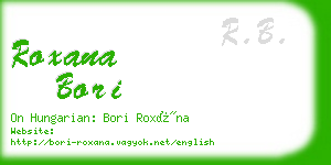 roxana bori business card